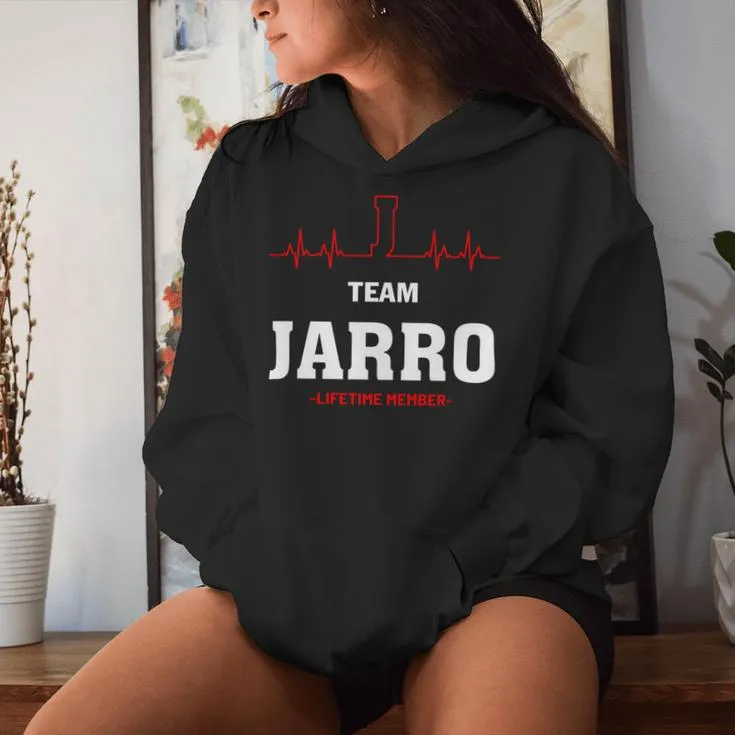 Team Jarro Lifetime Member Jarro Last Name Women Hoodie