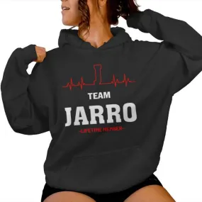 Team Jarro Lifetime Member Jarro Last Name Women Hoodie