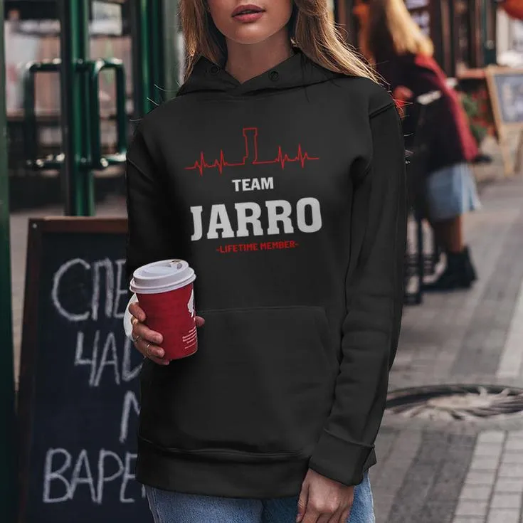 Team Jarro Lifetime Member Jarro Last Name Women Hoodie