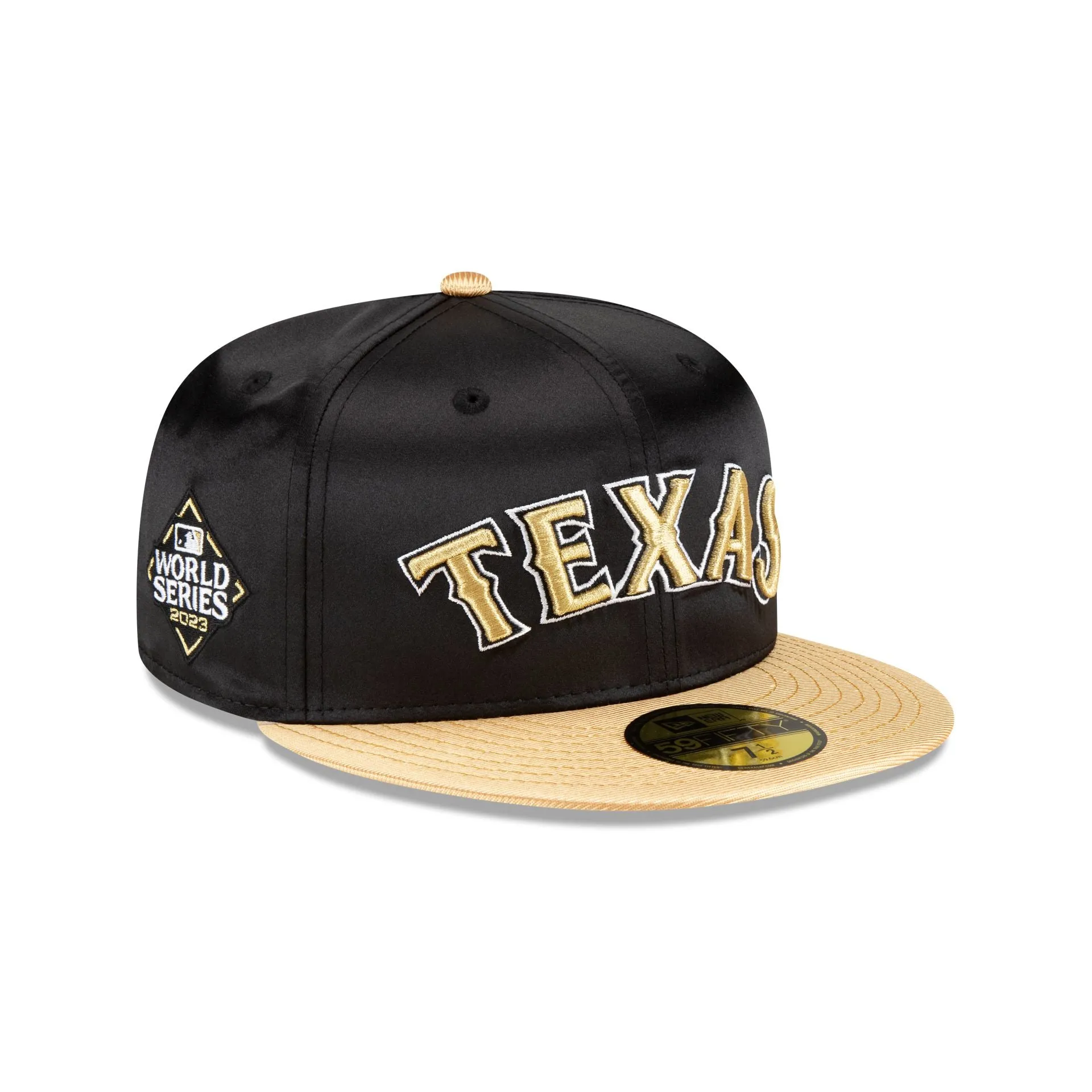 Texas Rangers Metallic Gold 59FIFTY Fitted Hat