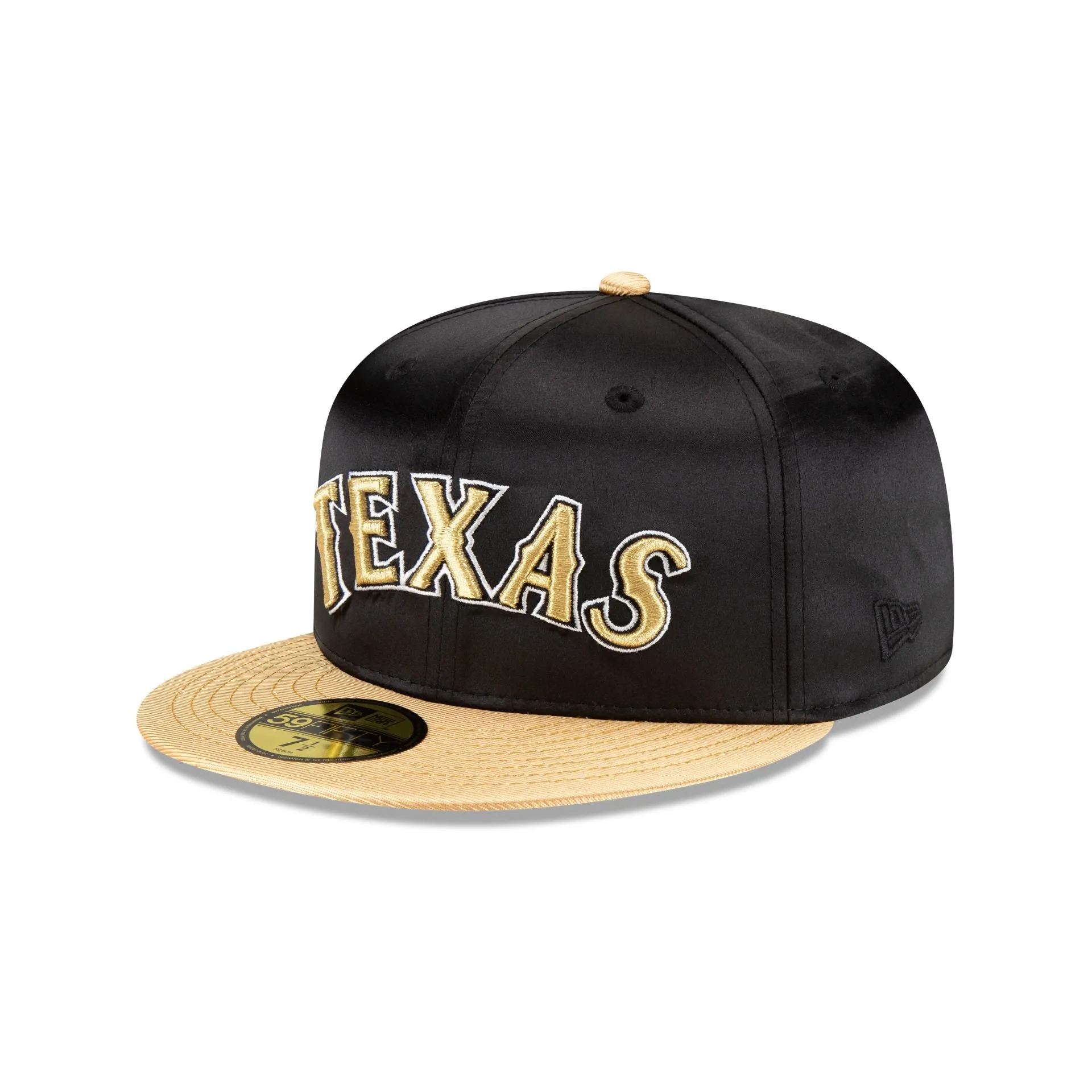 Texas Rangers Metallic Gold 59FIFTY Fitted Hat