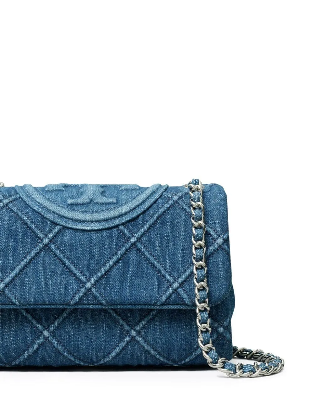 TORY BURCH Blue Denim Shoulder Bag for Women - SS24 Collection