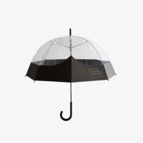 Transparent Moustache Bubble Umbrella (Black)