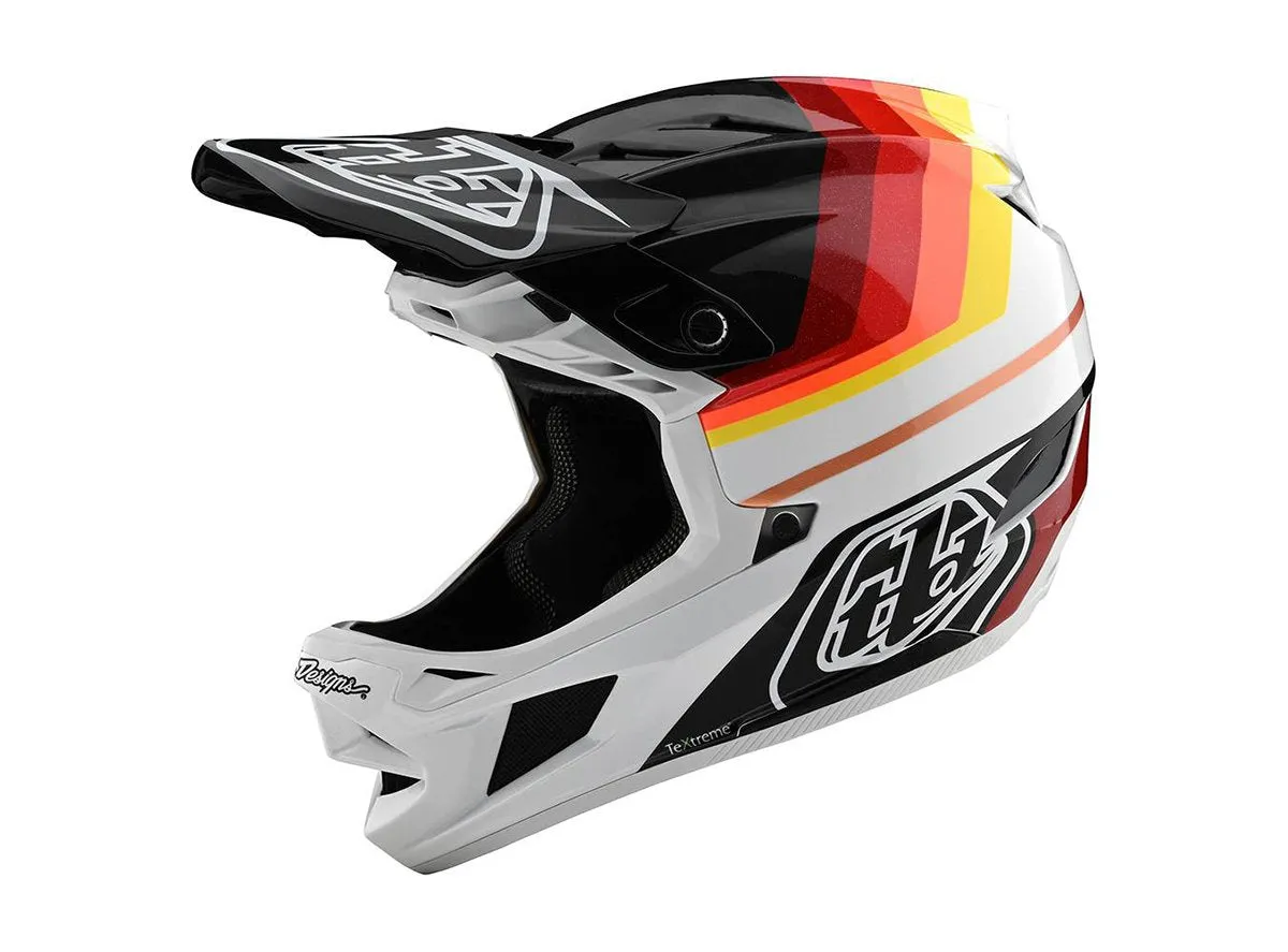 Troy Lee Designs D4 Carbon Full Face Helmet - Mirage - Black-Red - 2020