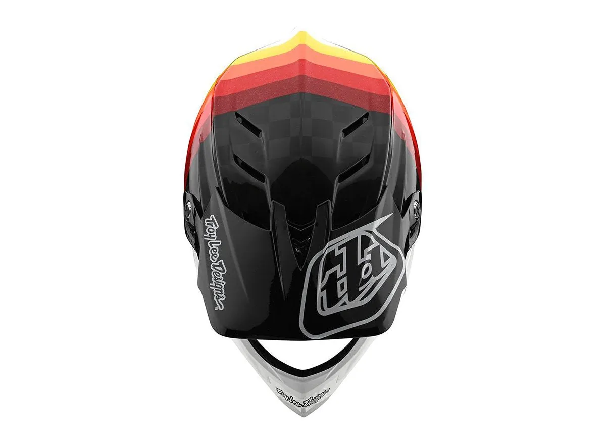 Troy Lee Designs D4 Carbon Full Face Helmet - Mirage - Black-Red - 2020