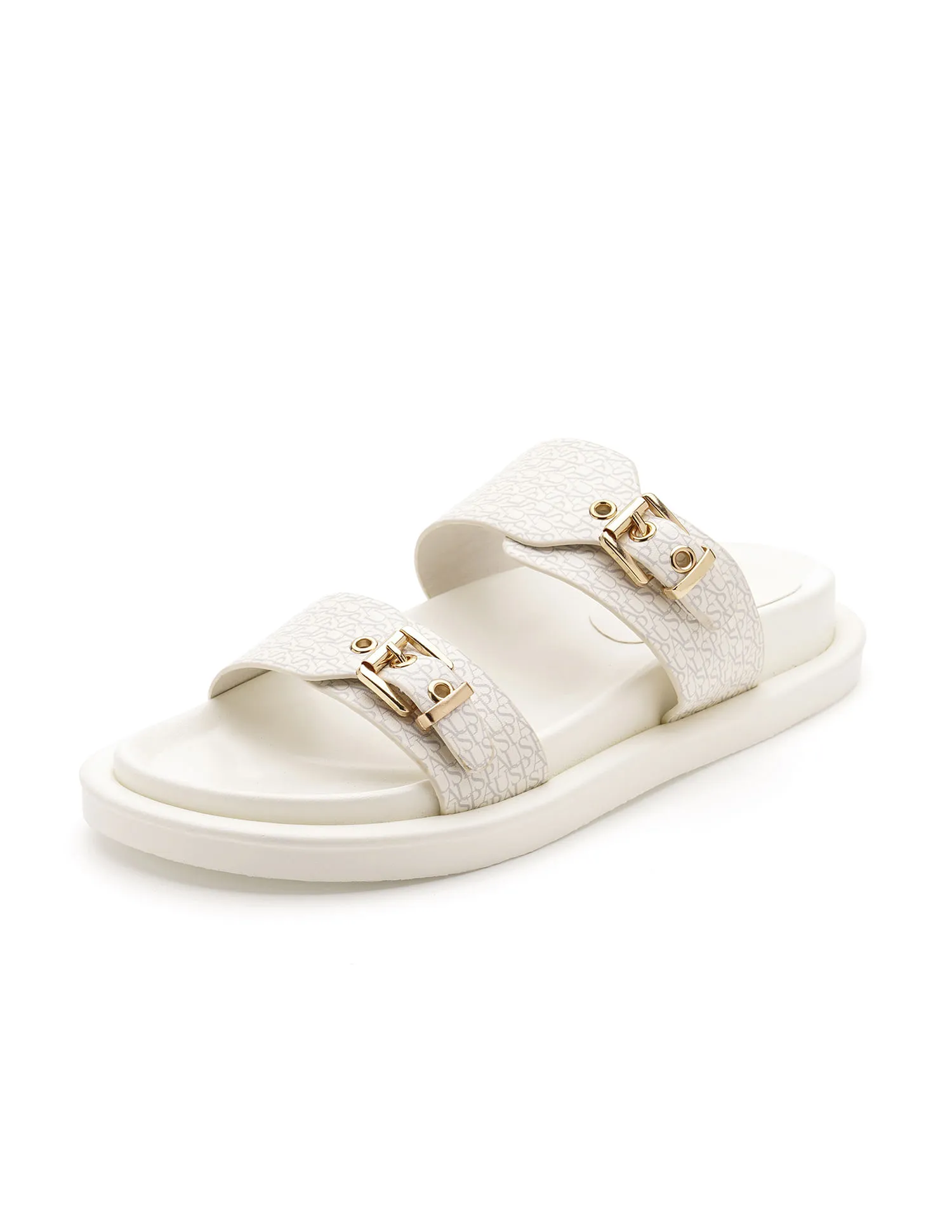 U.S. Polo Assn. Open Toe Buckle Detail Maria Sandals