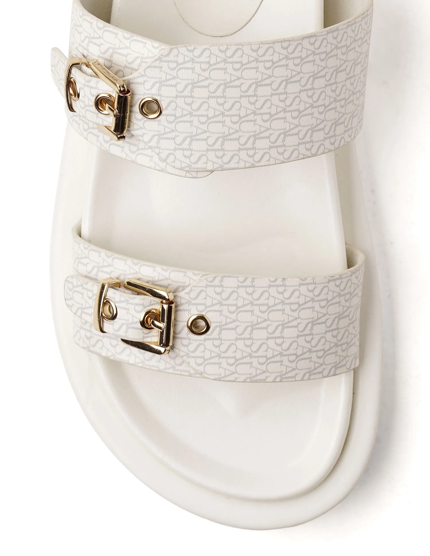 U.S. Polo Assn. Open Toe Buckle Detail Maria Sandals