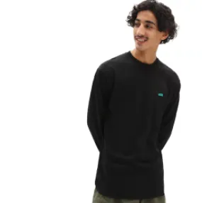 Vans Left Chest Hit Long Sleeve T-Shirt - Black/Waterfall