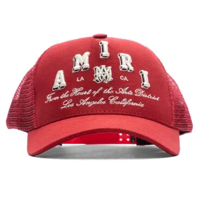 Varsity Trucker Hat - Red