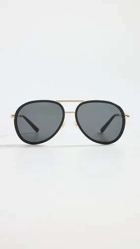 Versace   Classic Aviator Sunglasses 