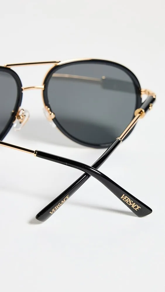 Versace   Classic Aviator Sunglasses 