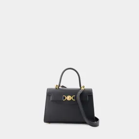 Versace  Small Top Handle Bag - Versace - Leather - Black