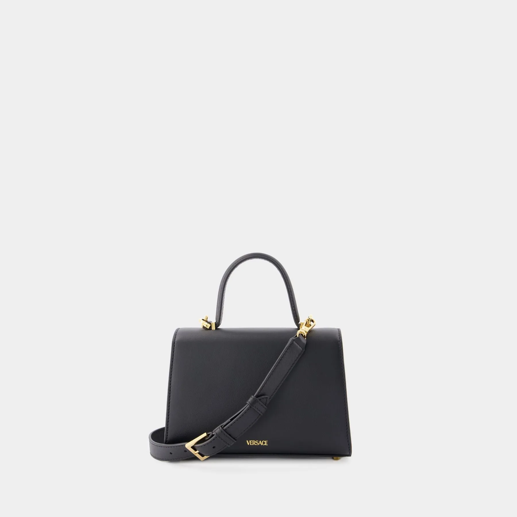 Versace  Small Top Handle Bag - Versace - Leather - Black