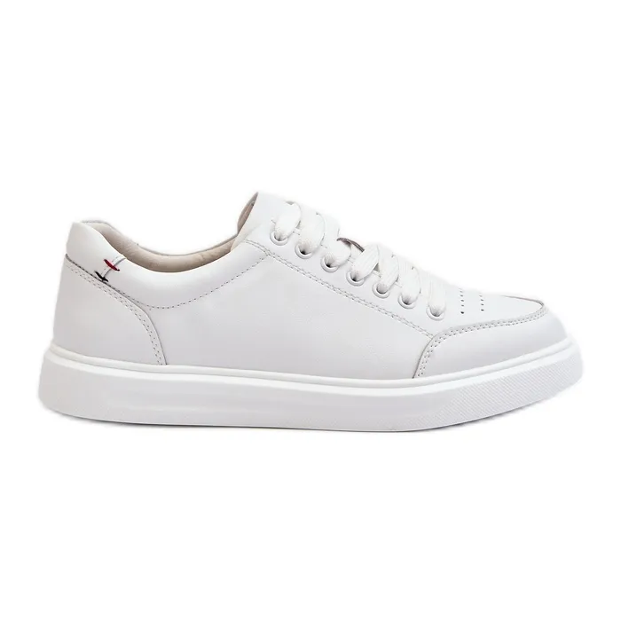 Vinceza Women's Sneakers Natural Leather White Dimpna