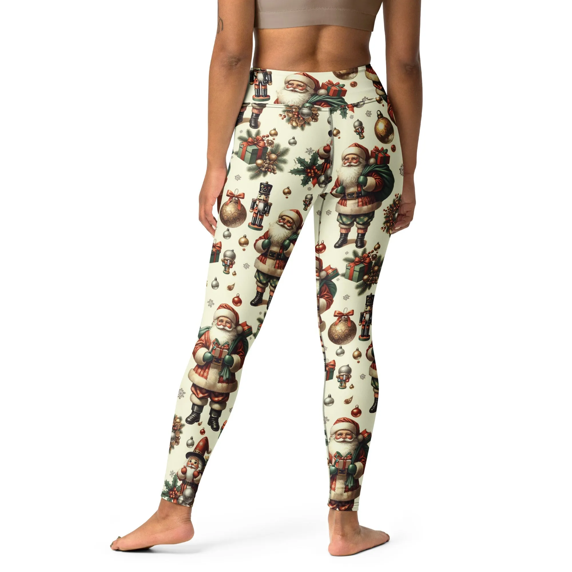 Vintage Christmas Yoga Leggings