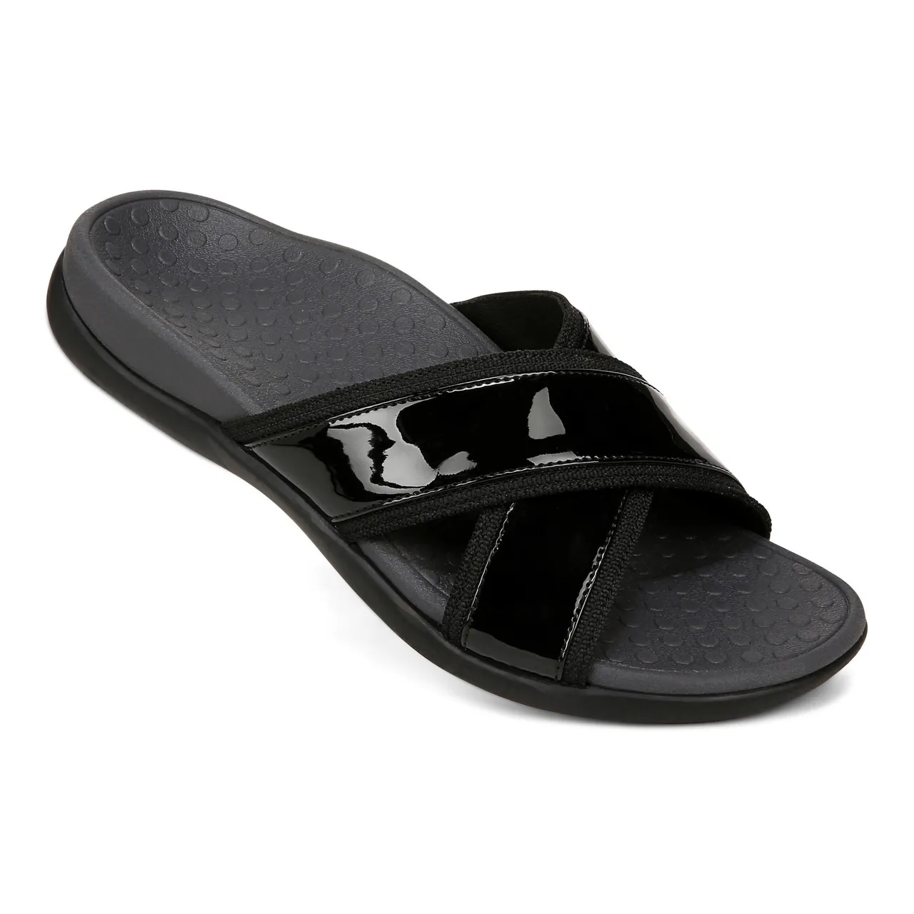 Vionic Merced Women's Cross Strap Slide Orthotic Sandals