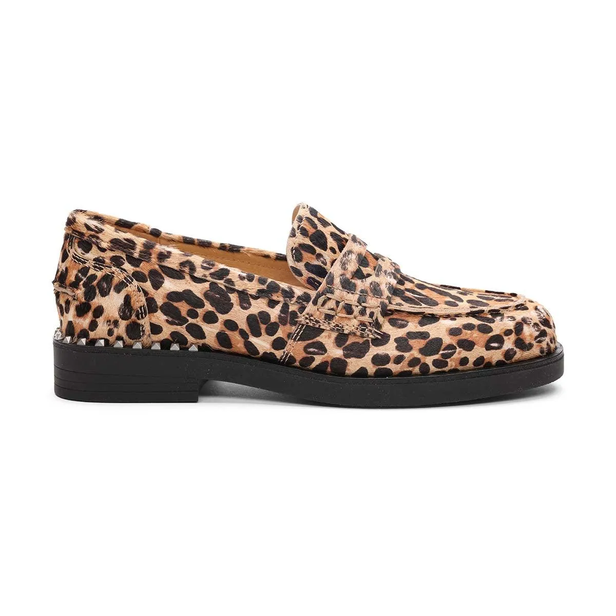 Winona Leopard Hair Calf Penny Loafer