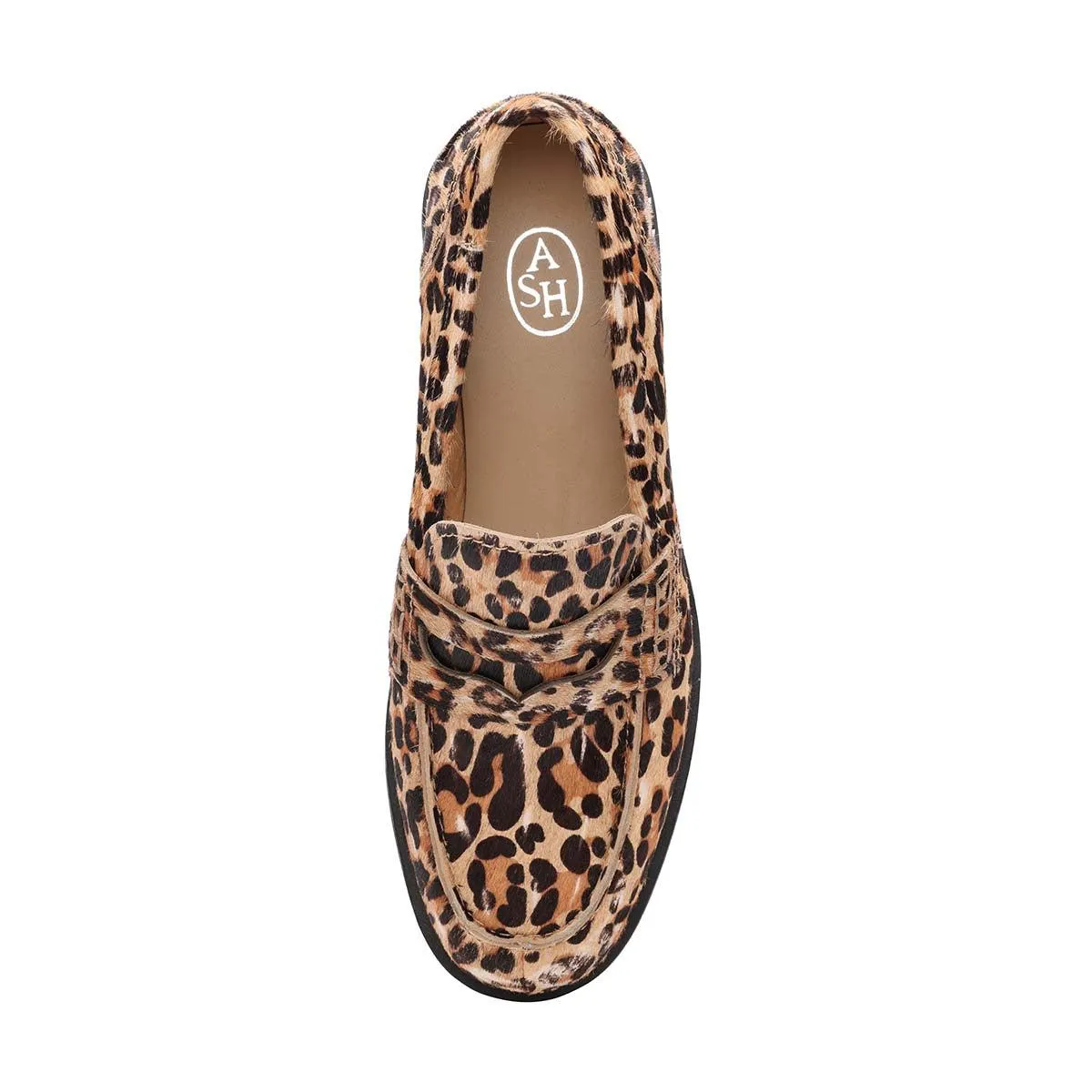 Winona Leopard Hair Calf Penny Loafer