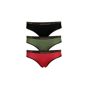 Women Merino Bikini Briefs 3-Pack XS