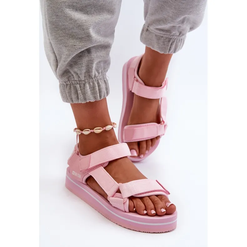 Women's Platform Sandals Big Star NN274A533 Pink