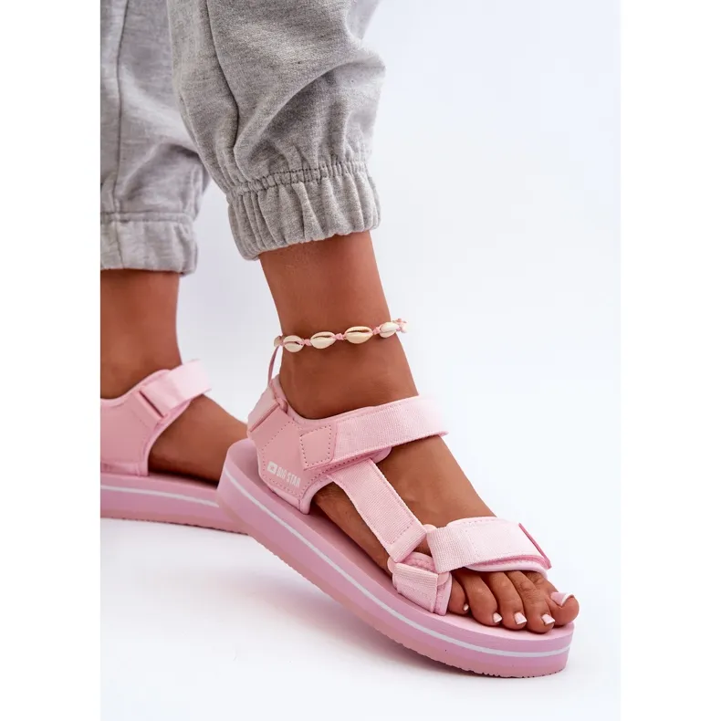 Women's Platform Sandals Big Star NN274A533 Pink