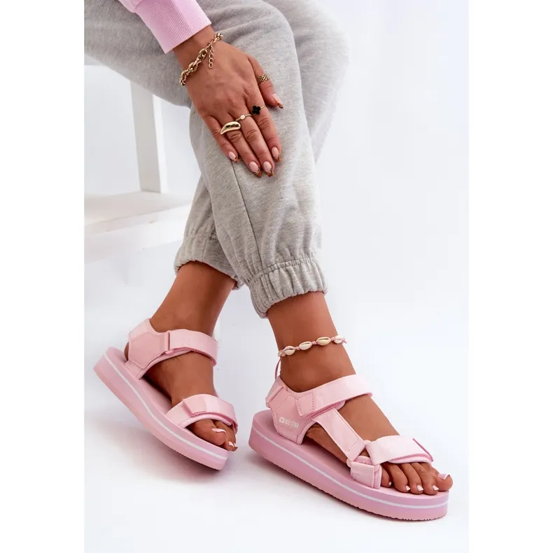 Women's Platform Sandals Big Star NN274A533 Pink