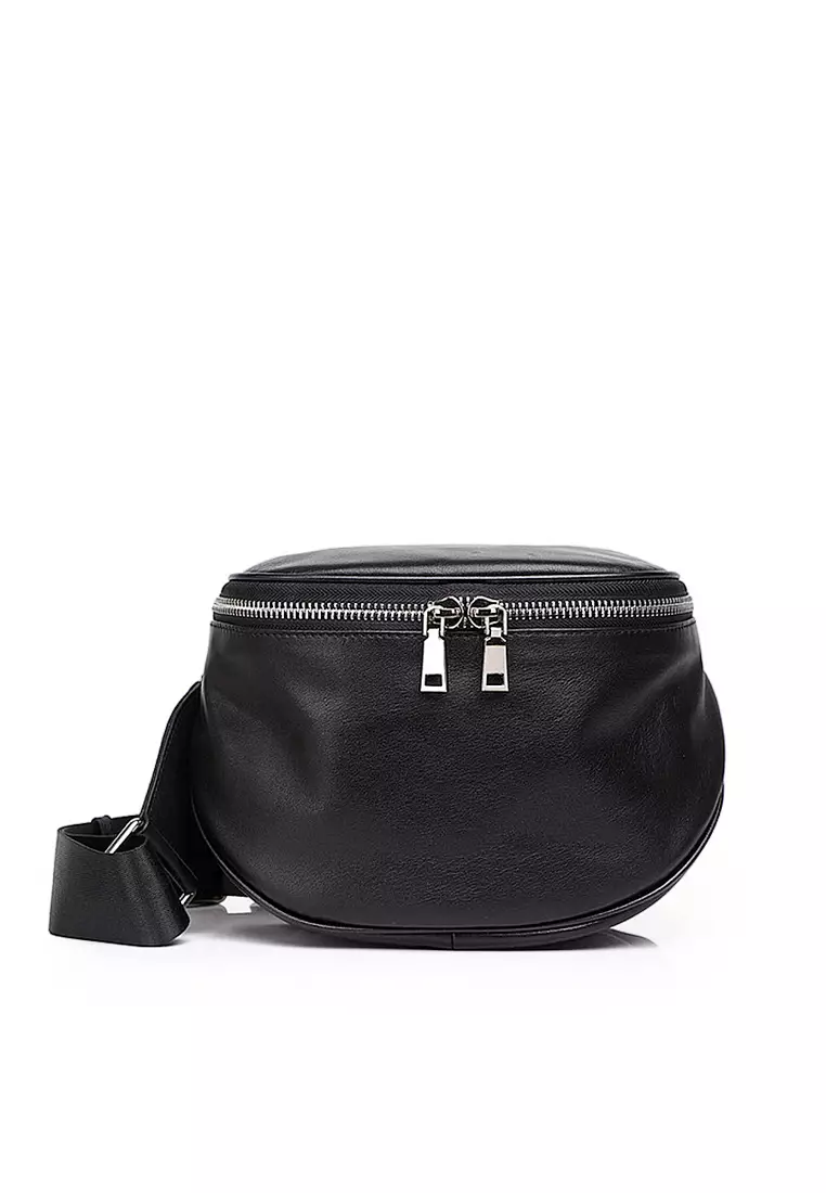 ZITIQUE Head layer calf leather waist bag